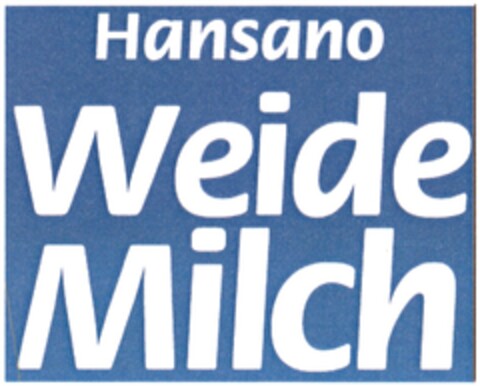 Hansano Weide Milch Logo (DPMA, 12/04/2009)