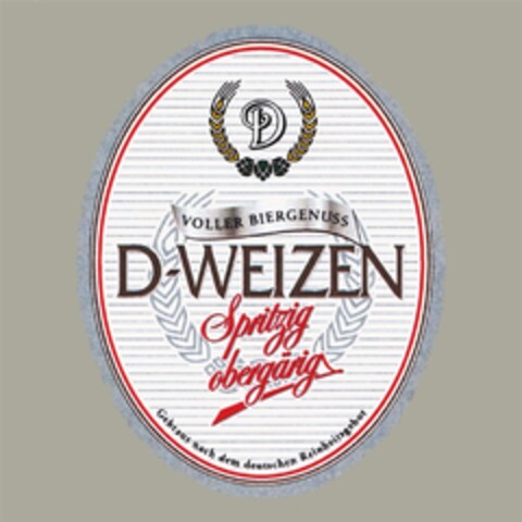 D-WEIZEN Spritzig obergärig Logo (DPMA, 02/26/2010)