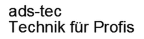 ads-tec Technik für Profis Logo (DPMA, 15.06.2015)