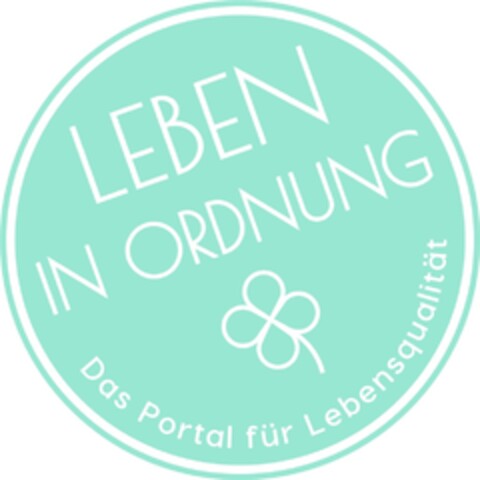 LEBEN IN ORDNUNG Das Portal für Lebensqualität Logo (DPMA, 07.05.2018)