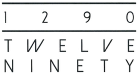 1290 TWELVE NINETY Logo (DPMA, 13.08.2019)