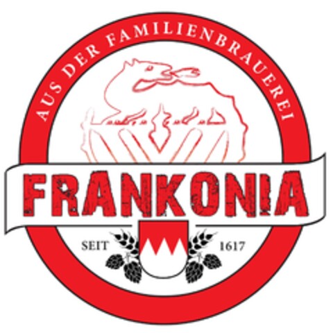 AUS DER FAMILIENBRAUEREI FRANKONIA SEIT 1617 Logo (DPMA, 01.10.2020)