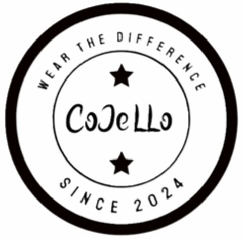 CoJeLLo WEAR THE DIFFERENCE SINCE 2024 Logo (DPMA, 06.01.2025)