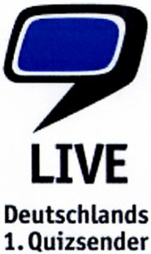 LIVE Deutschlands 1.Quizsender Logo (DPMA, 09.05.2003)