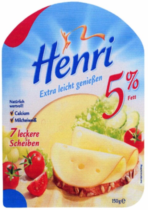 Henri Extra leicht genießen 5% Logo (DPMA, 10/14/2005)