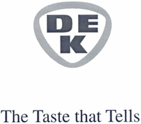 DEK The Taste that Tells Logo (DPMA, 08/03/2006)