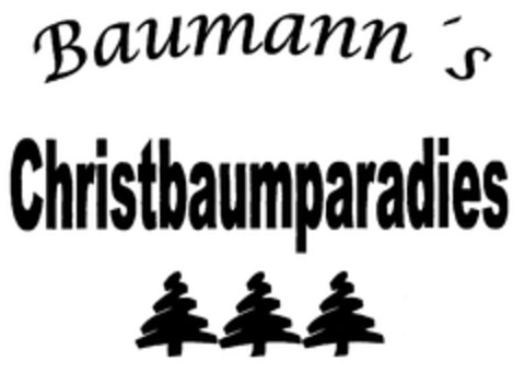 Baumann's Christbaumparadies Logo (DPMA, 12.10.2006)