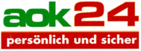 aok24 persönlich und sicher Logo (DPMA, 10/30/2006)