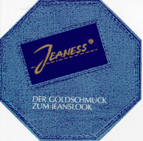 JEANESS DER GOLDSCHMUCK ZUM JEANSLOOK Logo (DPMA, 15.04.1995)