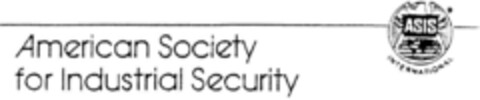 ASIS American Society for Industrial Security Logo (DPMA, 31.07.1995)