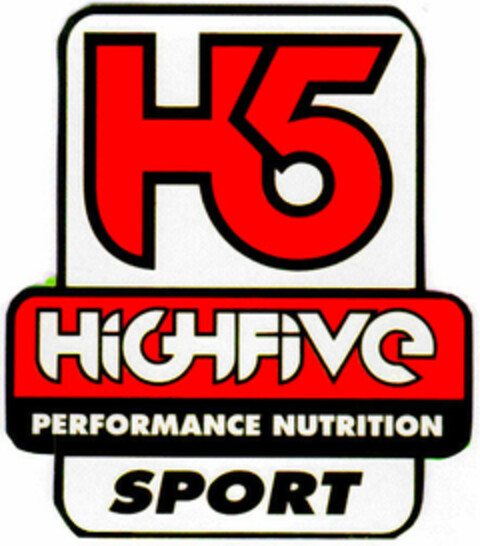 H5 HIGHFIVE PERFORMANCE NUTRITION SPORT Logo (DPMA, 10/27/1995)