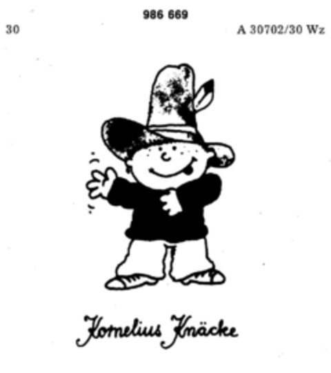 Kornelius Knäcke Logo (DPMA, 12.09.1978)