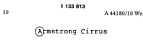 Armstrong Cirrus Logo (DPMA, 17.02.1988)