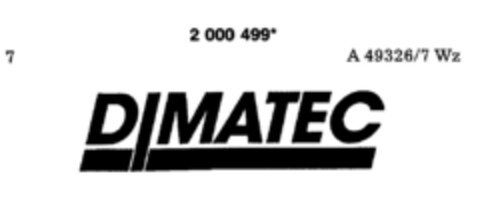 DIMATEC Logo (DPMA, 13.12.1990)