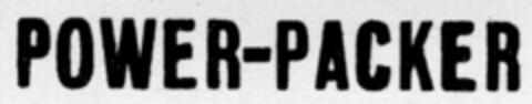 POWER-PACKER Logo (DPMA, 06.09.1960)