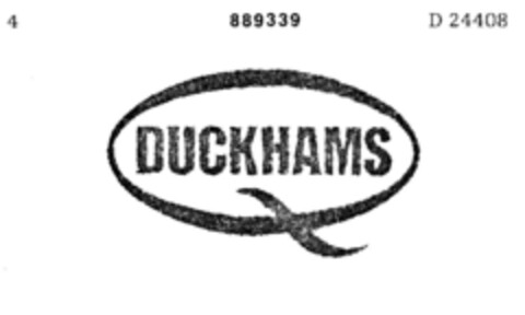 DUCKHAMS Logo (DPMA, 03/11/1970)