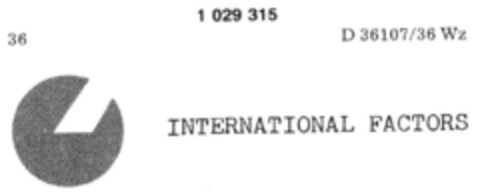 INTERNATIONAL FACTORS Logo (DPMA, 01.04.1981)