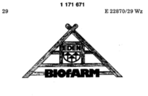 EDEN BIOfARM Logo (DPMA, 07.04.1982)