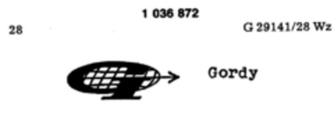 Gordy Logo (DPMA, 30.10.1981)