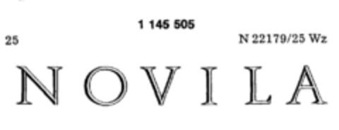 NOVILA Logo (DPMA, 28.01.1989)