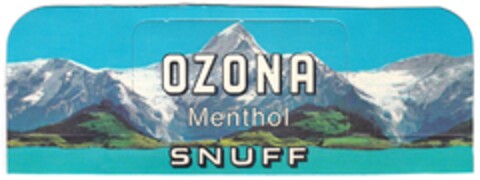 OZONA Menthol SNUFF Logo (DPMA, 27.11.1975)