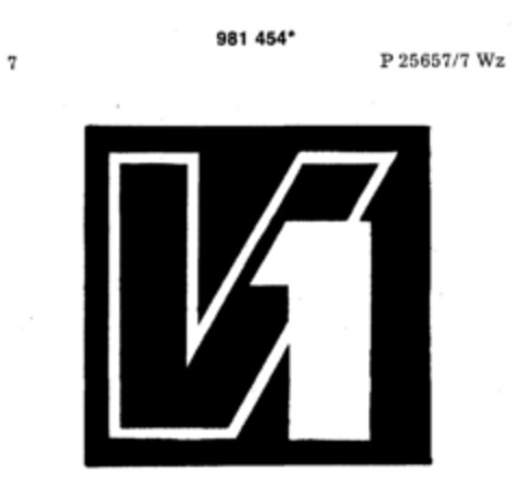 V 1 Logo (DPMA, 18.10.1978)