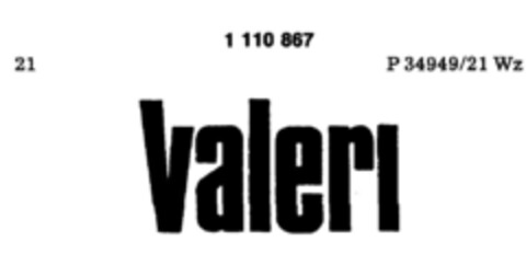 valeri Logo (DPMA, 05.03.1987)