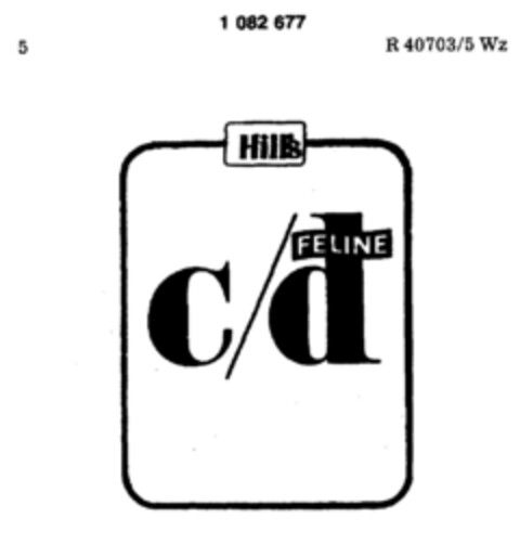 Hill`s c/d FELINE Logo (DPMA, 01/24/1983)