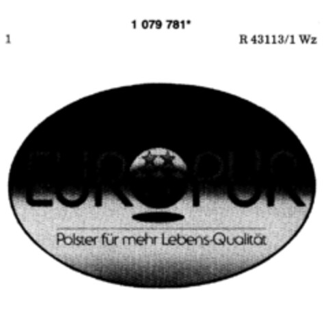 EUROPUR Polster für mehr Lebens-Qualität Logo (DPMA, 09.05.1985)