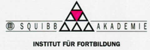 SQUIBB AKADEMIE INSTITUT FÜR FORTBILDUNG Logo (DPMA, 18.11.1989)