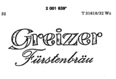 Greizer Fürstenbräu Logo (DPMA, 06.04.1991)