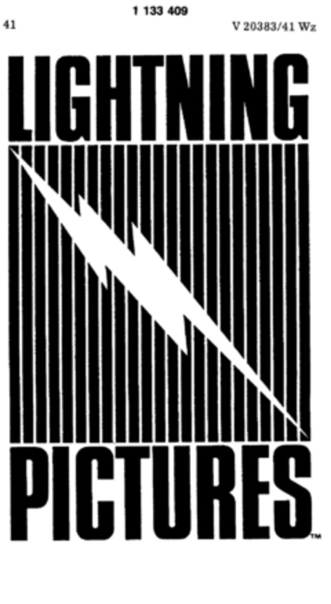 LIGHTNING PICTURES Logo (DPMA, 31.07.1987)