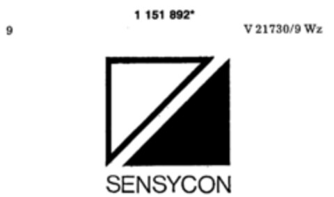 SENSYCON Logo (DPMA, 09/27/1989)