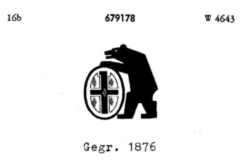 Gegr. 1876 Logo (DPMA, 02.11.1953)