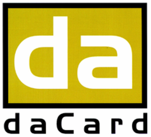 daCard Logo (DPMA, 10/17/2000)