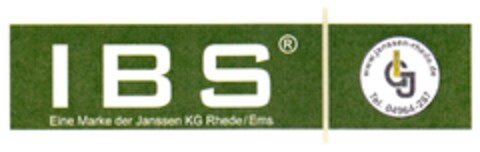 IBS Eine Marke der Janssen KG Rhede/Ems Logo (DPMA, 13.09.2012)