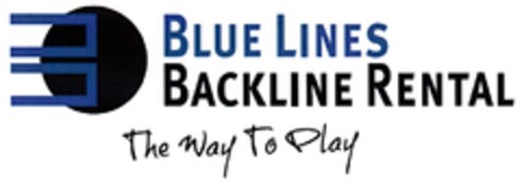 BLUE LINES BACKLINE RENTAL The Way To Play Logo (DPMA, 02/21/2014)