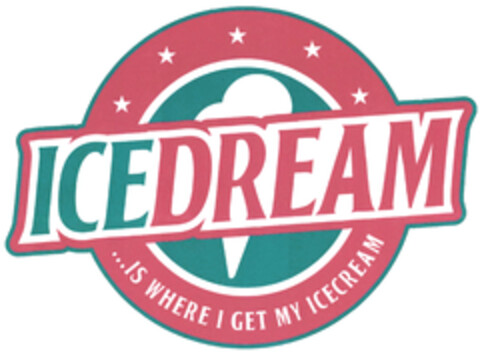 ICEDREAM ...IS WHERE I GET MY ICECREAM Logo (DPMA, 09/05/2019)