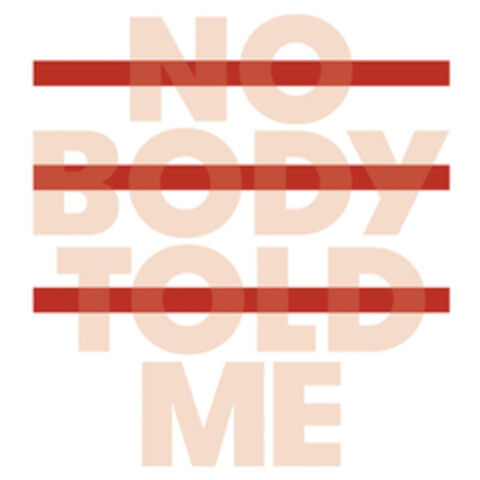 NO BODY TOLD ME Logo (DPMA, 11/14/2019)