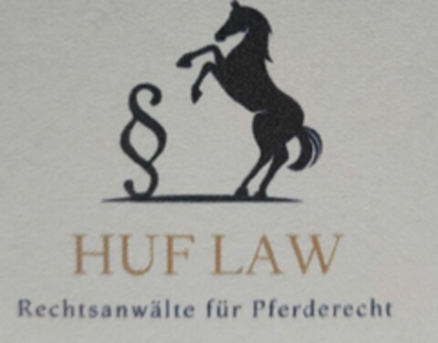 HUF LAW Rechtsanwälte für Pferderecht Logo (DPMA, 22.04.2024)