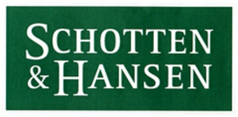 SCHOTTEN & HANSEN Logo (DPMA, 06.10.2003)