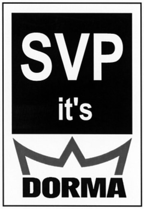 SVP it's DORMA Logo (DPMA, 27.02.2004)