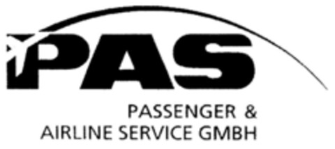 PAS PASSENGER & AIRLINE SERVICE GMBH Logo (DPMA, 29.11.1994)