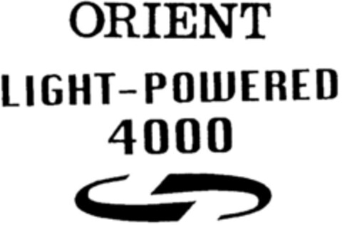 ORIENT LIGHT-POWERED 4000 Logo (DPMA, 05/30/1997)