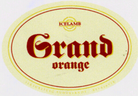 ICELAMB Grand orange Logo (DPMA, 31.12.1998)