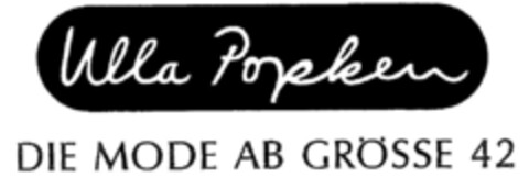 Ulla Popken DIE MODE AB GRÖSSE 42 Logo (DPMA, 02.08.1999)