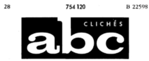 abc CLICHES Logo (DPMA, 07.06.1960)