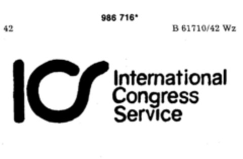 ICS International Congress Service Logo (DPMA, 19.12.1978)