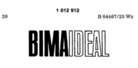 BIMA IDEAL Logo (DPMA, 09.11.1979)