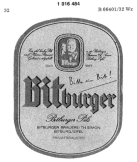 Bitburger Logo (DPMA, 31.07.1980)